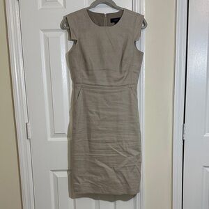 J Crew Beige Sleeveless Dress